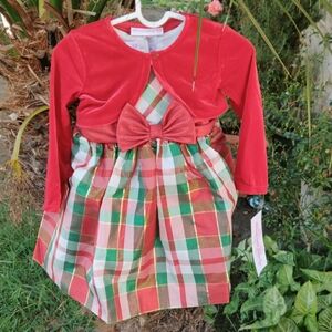 Bonnie baby girl dress size 18M NWT